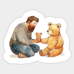 three bears Sticker